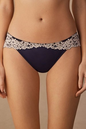 Intimissimi Pretty Flowers Panties Blå | DKDYB29755